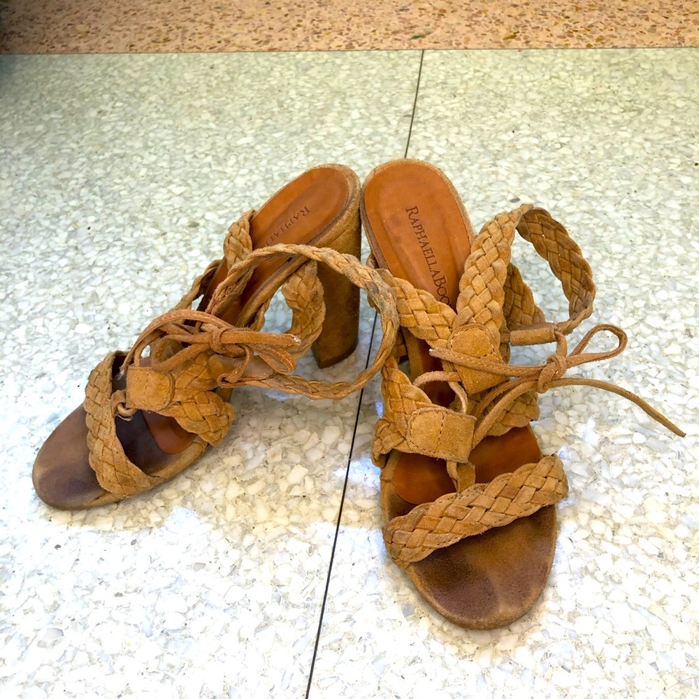 Anthropologie / Raphaella Booz block heel sandals